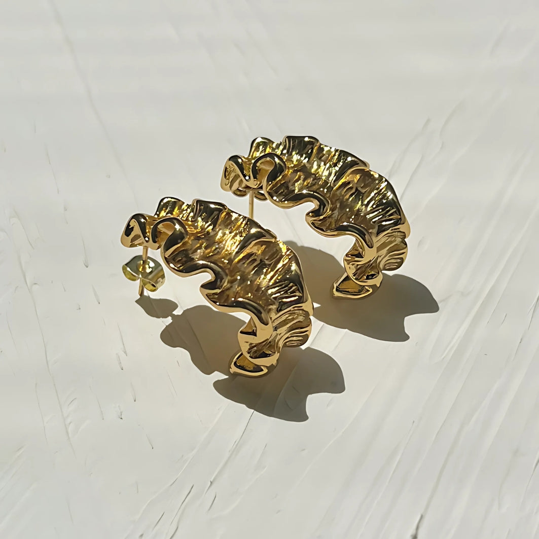 Curly Girl Gold Hoop Earrings