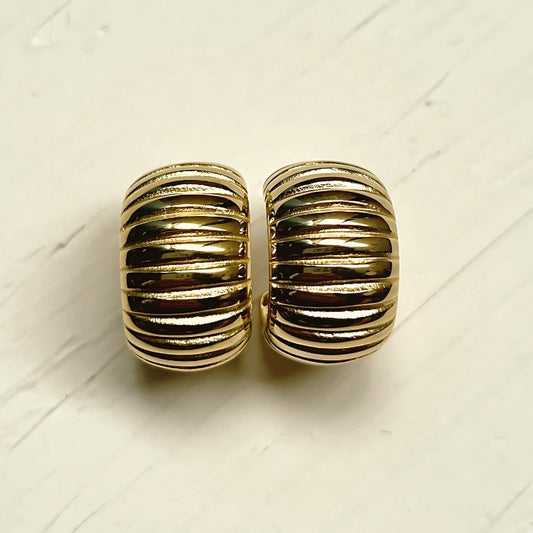 Thick Spine Hoop Earrings