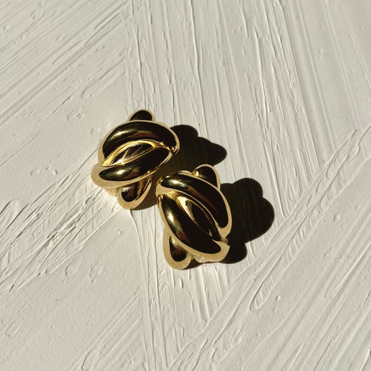Tied Gold Earrings